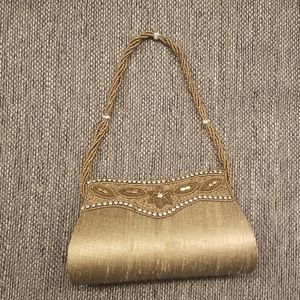 Pure Raw Silk Purse Clutch
